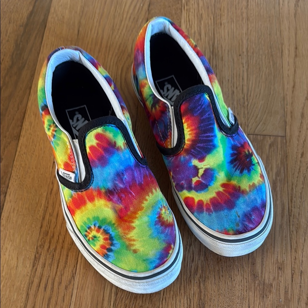 Vans Blue and Red Sneakers Vibrant Slip-On Style